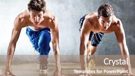  Presentation with runners - Colorful slides enhanced with two runners on start focus backdrop and a coral colored foreground