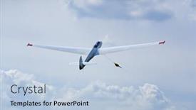  Presentation with winch - Slide set having two-seated-glider-lifted background and a light blue colored foreground