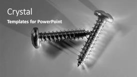  Presentation with self - Presentation consisting of two-self-tapping-screws background and a gray colored foreground