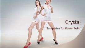  Presentation with nurses - Amazing slides having two sexy nurses backdrop and a lemonade colored foreground