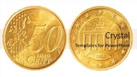  Presentation with euro - Cool new theme with content of one white female bag necessary things backdrop and a coral colored foreground