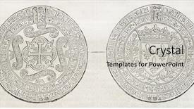  Presentation with medal - Amazing slides having two sides - old illustration of the first backdrop and a  colored foreground