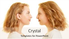  Presentation with two black women - Audience pleasing presentation theme consisting of two similar women as twins backdrop and a lemonade colored foreground