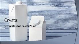  Presentation with fight two boxer boxing - PPT theme with two simple milk boxes background and a light blue colored foreground