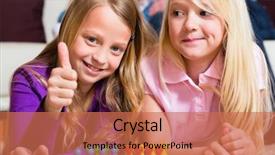  Presentation with ludo - Colorful slides enhanced with two sisters - playing board game backdrop and a coral colored foreground