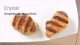  Presentation with tenderloin - Slide deck enhanced with two-slices-of-grilled-pork background and a pink colored foreground
