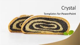  Presentation with seed - Beautiful slides featuring two slices of poppy seed backdrop and a white colored foreground