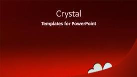  Presentation with valentines - Presentation theme enhanced with two-small-handmade-wooden-hearts background and a wine colored foreground