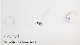  Presentation with light bulb - Presentation theme enhanced with two-smoke-detectors background and a white colored foreground