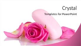  Presentation with soap - Amazing theme having two soap with roses backdrop and a  colored foreground