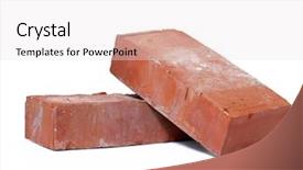  Presentation with white bricks - Colorful presentation theme enhanced with two solid bricks shot backdrop and a white colored foreground