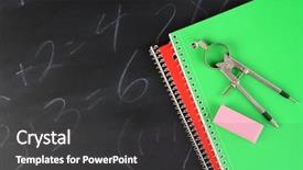  Presentation with spiral notebook - Theme featuring two spiral bound notebook background and a dark gray colored foreground