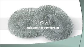  Presentation with stainless steel - PPT layouts featuring two-stainless-steel-wire-mesh background and a  colored foreground