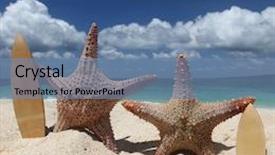  Presentation with philippines - Amazing slides having two starfish surfers on sand of tropical beach at philippines backdrop and a seafoam green colored foreground