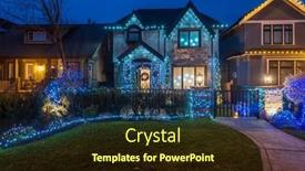  Presentation with america canada - Theme consisting of two-story-stucco-luxury-house background and a wine colored foreground