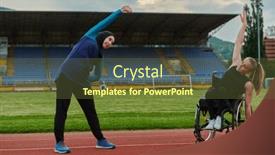  Presentation with inspiring - Slide deck enhanced with two-strong-and-inspiring-women background and a tawny brown colored foreground