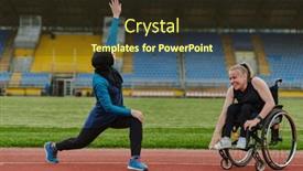  Presentation with inspiring - PPT theme consisting of two-strong-and-inspiring-women background and a tawny brown colored foreground