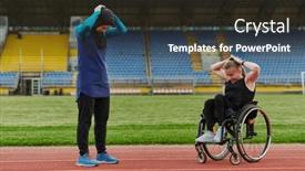  Presentation with inspiring - PPT theme having two-strong-and-inspiring-women background and a tawny brown colored foreground