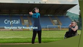  Presentation with inspiring - PPT layouts consisting of two-strong-and-inspiring-women background and a ocean colored foreground