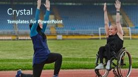  Presentation with muslim women - PPT theme having two-strong-and-inspiring-women background and a ocean colored foreground