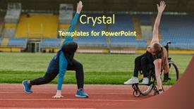  Presentation with inspiring - PPT theme consisting of two-strong-and-inspiring-women background and a tawny brown colored foreground