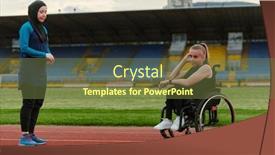  Presentation with inspiring - Presentation featuring two-strong-and-inspiring-women background and a tawny brown colored foreground