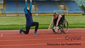  Presentation with inspiring - PPT theme having two-strong-and-inspiring-women background and a red colored foreground