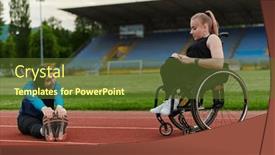  Presentation with inspiring - Slides having two-strong-and-inspiring-women background and a tawny brown colored foreground