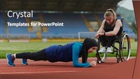  Presentation with inspiring - Slide deck having two-strong-and-inspiring-women background and a tawny brown colored foreground