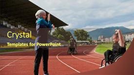  Presentation with muslim women - Presentation design enhanced with two-strong-and-inspiring-women background and a tawny brown colored foreground