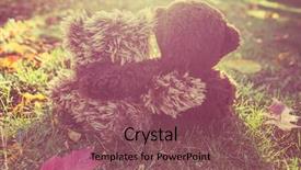  Presentation with gummy bear gummy bears and liquid - Audience pleasing presentation consisting of two stuffed bears hugging instagram backdrop and a violet colored foreground