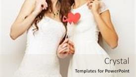  Presentation with best - Slide set having two stylish sexygirls best friends ready for party background and a lemonade colored foreground