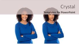  Presentation with different - Cool new presentation theme with two-teenager-twins-with-different backdrop and a soft green colored foreground