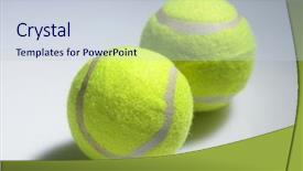  Presentation with plain - Beautiful presentation theme featuring two tennis ball backdrop and a lemonade colored foreground