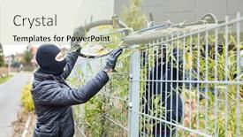  Presentation with lift - Amazing presentation theme having two thieves steal a bicycle backdrop and a mint green colored foreground