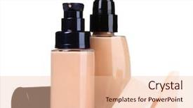  Presentation with sponges - Beautiful PPT theme featuring two tone cream and sponges backdrop and a lemonade colored foreground