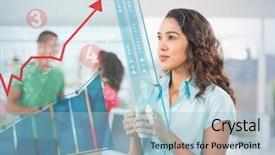  Presentation with patients - PPT theme having two transfused patients lying on a medical bed against coffee break for a young designer background and a light blue colored foreground