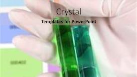  Presentation with green color - Audience pleasing PPT layouts consisting of two tubes with green and blue liquid in hand on color samples background backdrop and a lemonade colored foreground