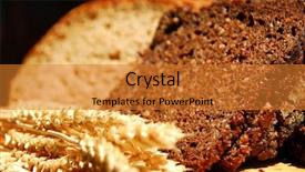  Presentation with types of tenses - PPT theme enhanced with two types of rye bread background and a  colored foreground