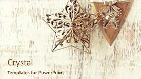  Presentation with vintage christmas - Colorful slides enhanced with two vintage christmas decorations hanging backdrop and a cream colored foreground