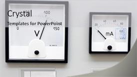  Presentation with volt - Theme enhanced with two volt meter background and a light gray colored foreground