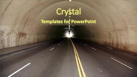  Presentation with tunnel - Beautiful presentation featuring two way street - car tunnel in a urban backdrop and a coral colored foreground