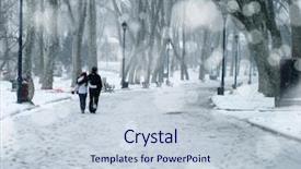  Presentation with young man and a woman - Presentation design enhanced with two way street - young man and woman couple background and a  colored foreground