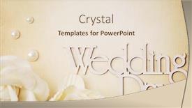  Presentation with wedding invitation - Colorful PPT layouts enhanced with two-wedding-rings-and-wedding backdrop and a lemonade colored foreground