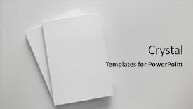  Presentation with light book - PPT layouts enhanced with two white books on light background and a light gray colored foreground