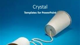  Presentation with old paper - Colorful theme enhanced with two-white-paper-cup-connect backdrop and a dark gray colored foreground