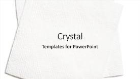  Presentation with napkin - Audience pleasing PPT theme consisting of two white square paper napkins backdrop and a white colored foreground