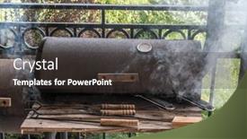  Presentation with trout - Presentation enhanced with two-whole-trout-fish-being background and a dark gray colored foreground