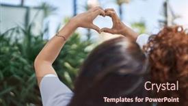  Presentation with heart hands - 