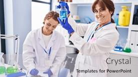  Presentation with test tube laboratory - 